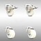 Service Caster 3 Inch 316SS Nylon Wheel Swivel Bolt Hole Caster Set with 2 Lock Brake SCC SCC-SS316BHTTL20S314-NYS-2-S-2 - alternate 1